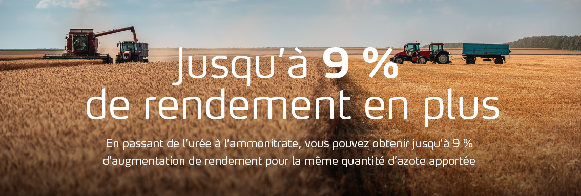 9% de rendement en plus grâce aux ammonitres