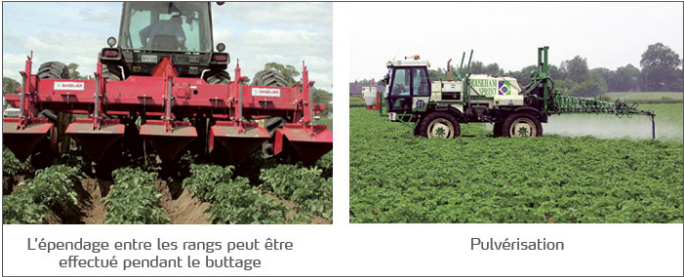 Epandage et pulvérisation