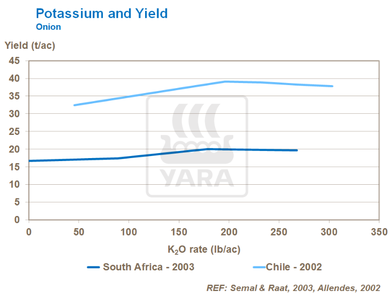 Potassium et rendement